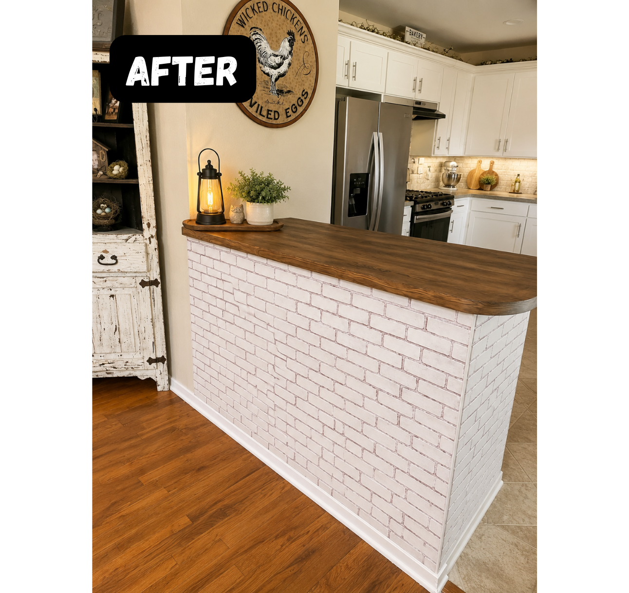 Peel & Stick Faux Brick Wall Panels | Easy DIY Home Makeover