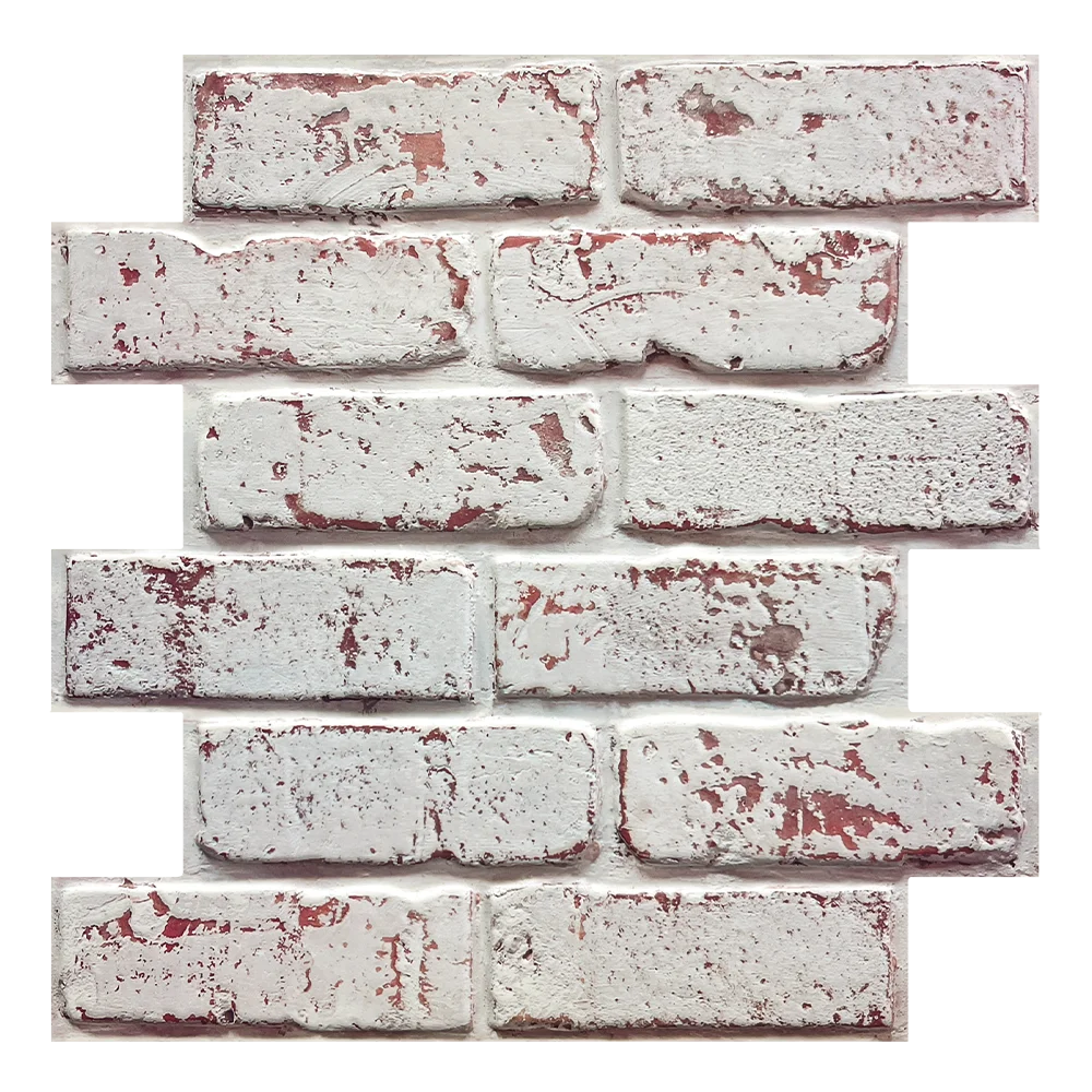 Peel & Stick Faux Brick Wall Panels | Easy DIY Home Makeover