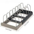 Expandable Pot, Pan & Lid Organizer Rack